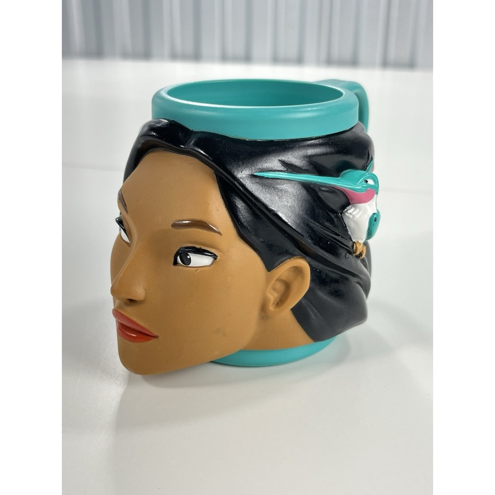 Disney Pocahontas Princess Plastic Cup Applause Mug Hummingbird Vtg 90's